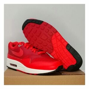 Nike🔥Air Max 1 Men's Running Shoes size 9.5, Red/White, HQ3607-687